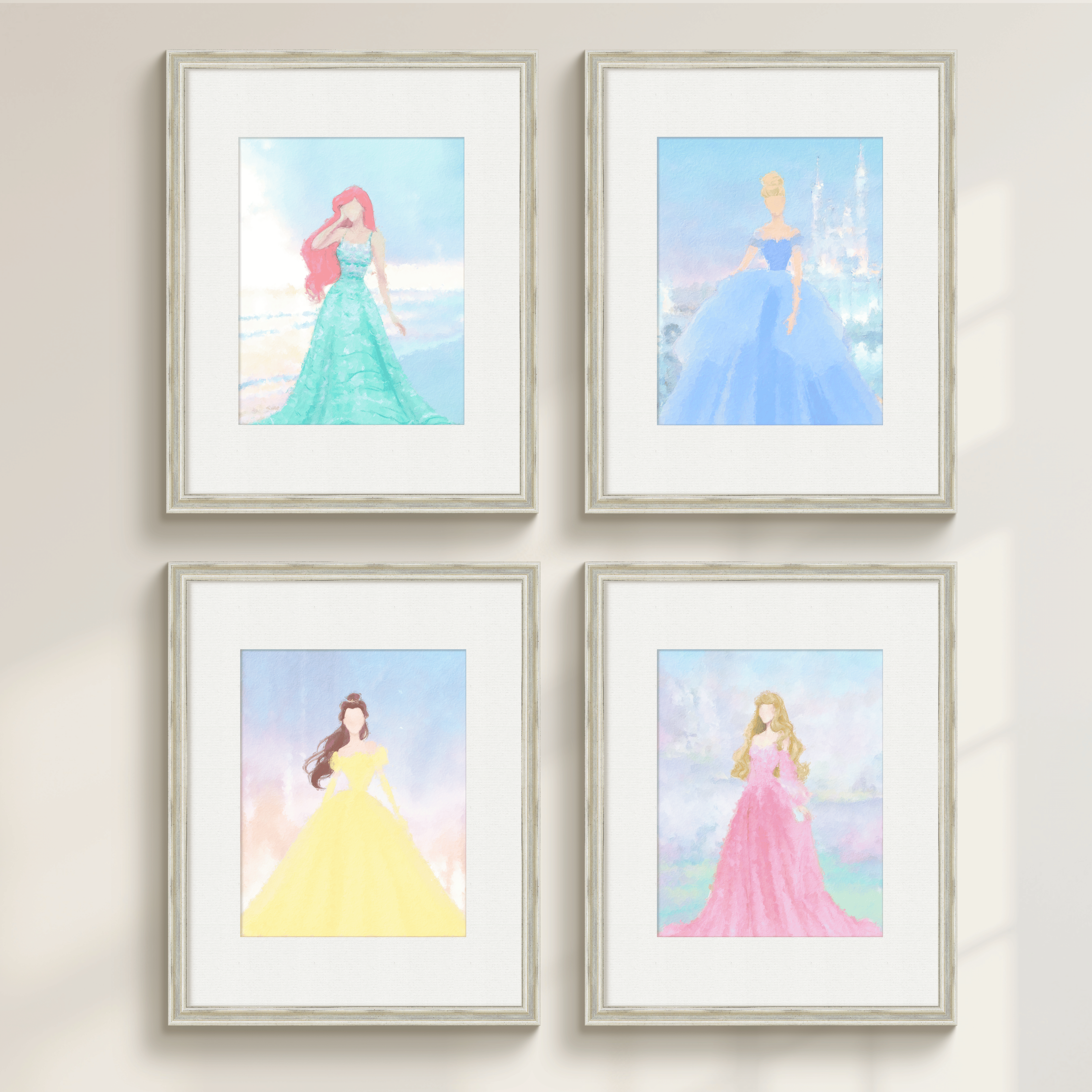 Princess Portraits - Curated Set of 4: Vol. I