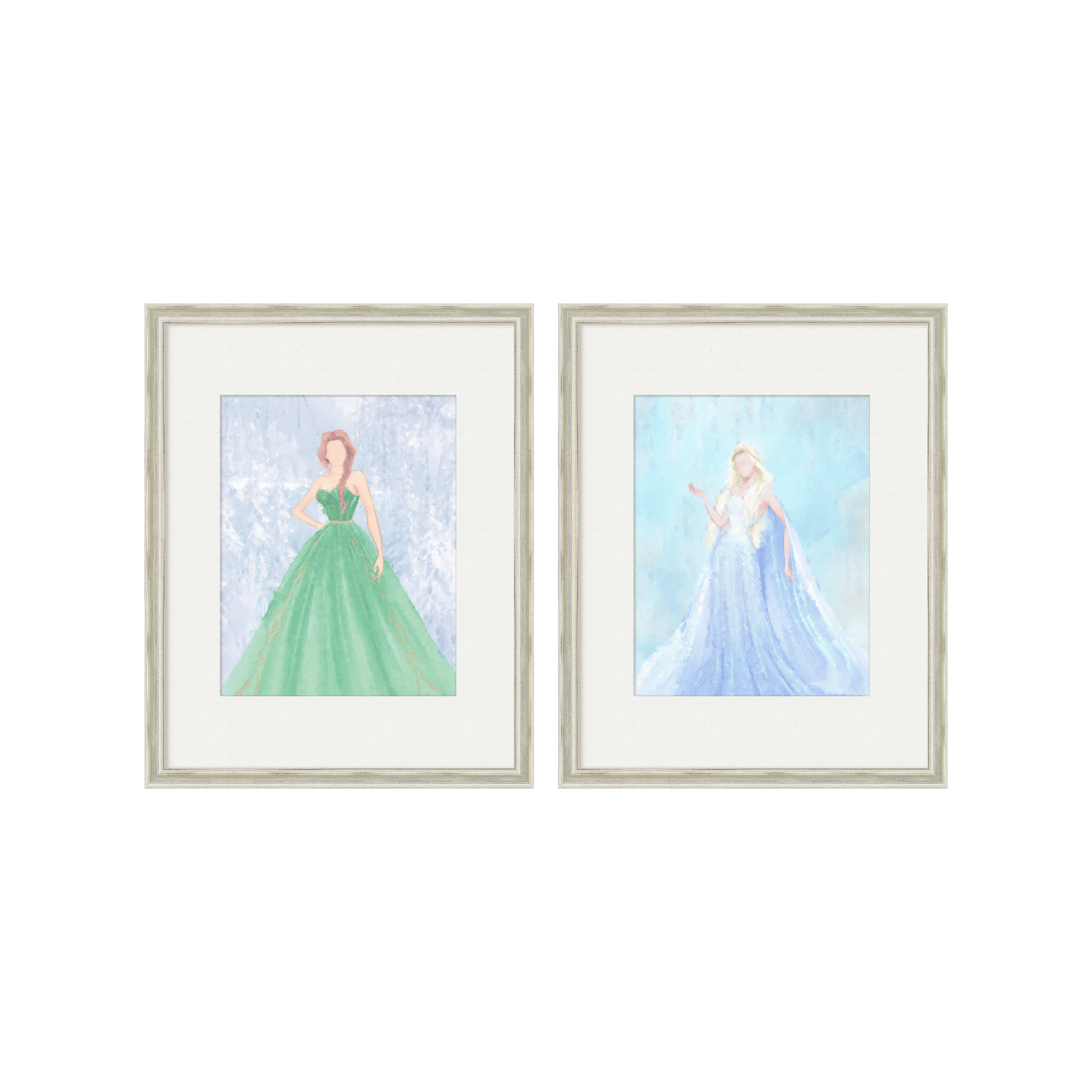 Princess Portraits - Set of 2: Elsa & Anna